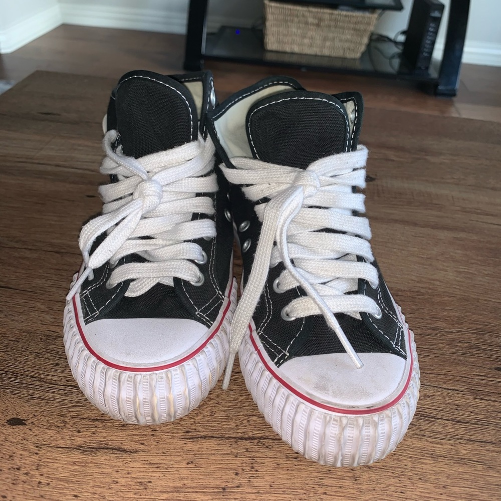 High top black PF flyers